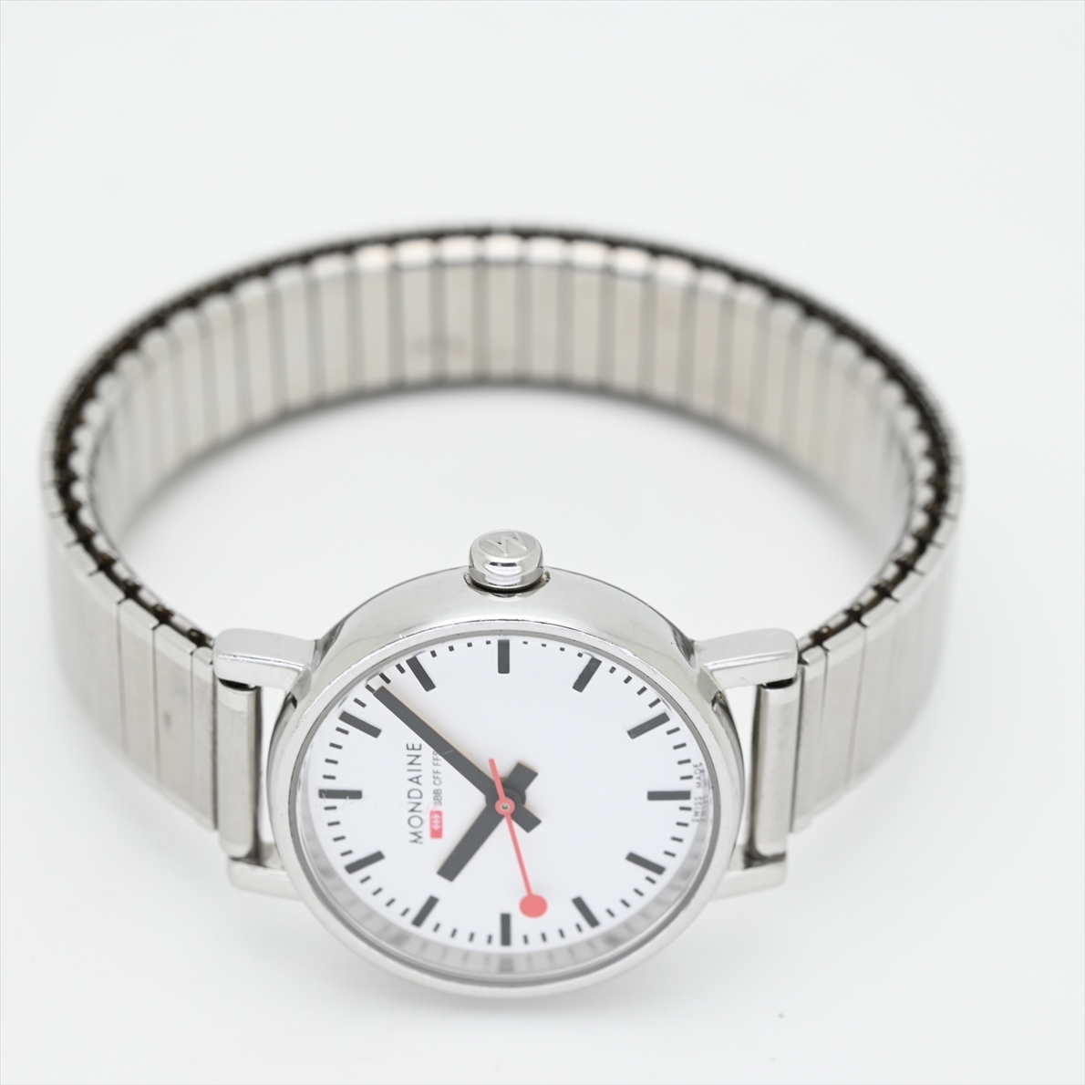MONDAINE/モンディーン○クォーツ スイス公式鉄道時計 電池交換済/動作 