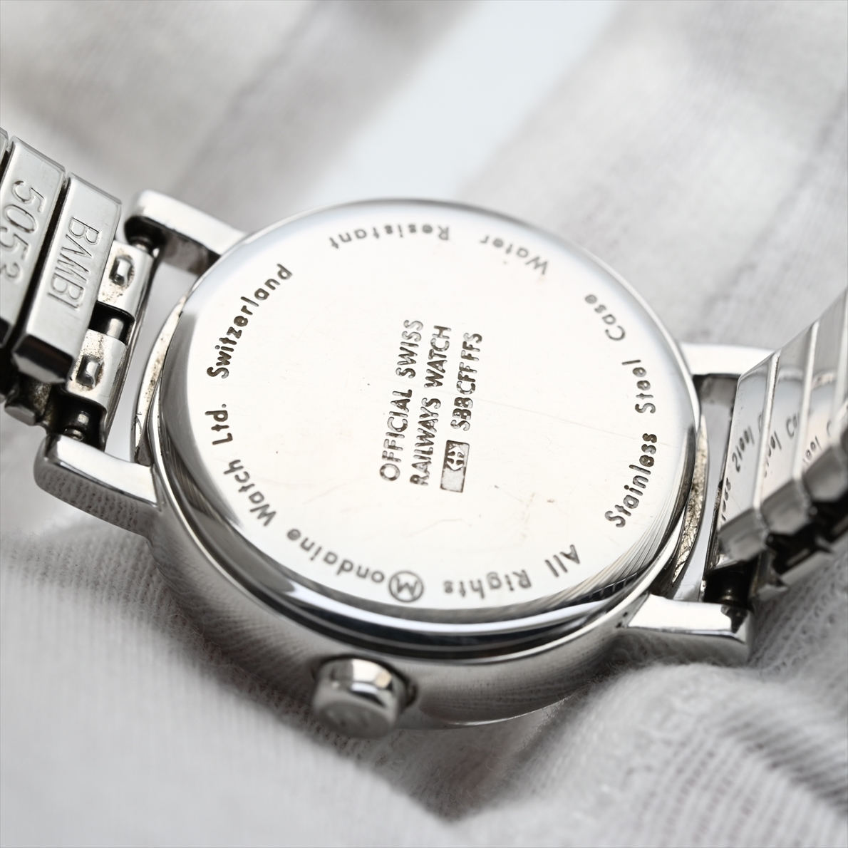 MONDAINE/モンディーン○クォーツ スイス公式鉄道時計 電池交換済/動作 