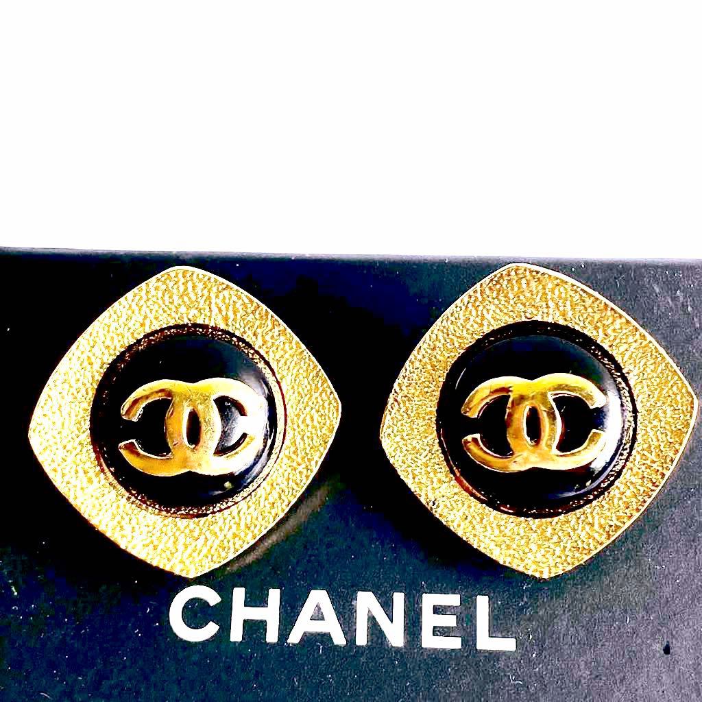 1円 美品 CHANEL シャネル ココマーク イヤリング ヴィンテージ 刻印