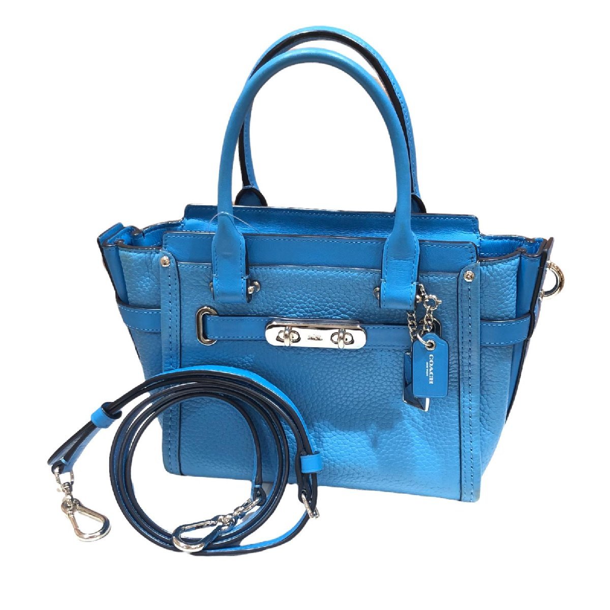 セール，低価】 COACH コーチ 2way ハンドバッグ ショルダーストラップ 