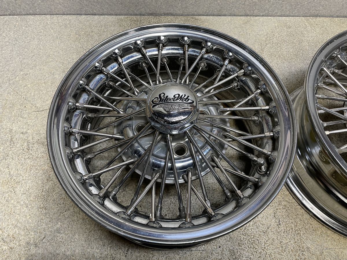 Silver Web WEXLER ワイヤーホイール 15インチ 15x6.5J 114.3/4H 中古2