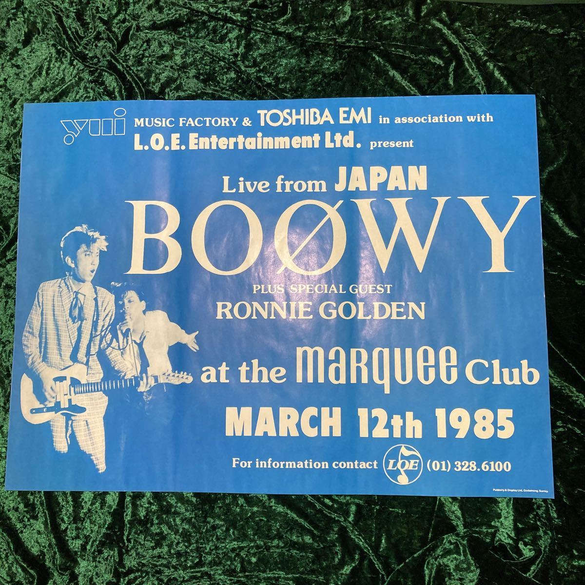 BOOWY LONDON MARQUEE | 音楽資料専門店 0 氷室京介 ポスター 公式通販 