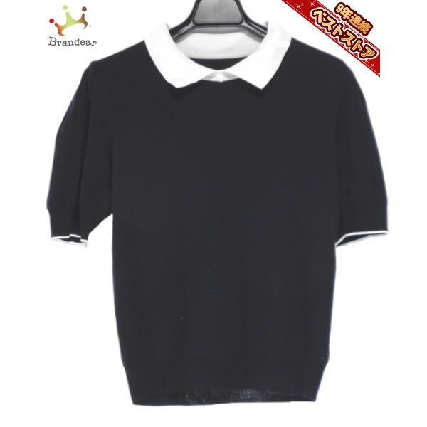 最新作，人気セール フォクシー FOXEY 半袖カットソー サイズ38 M 黒&times;白 レディース トップス(その他)｜売買されたオークション情報、yahooの商品情報をアーカイブ公開 - オークファン 女性用