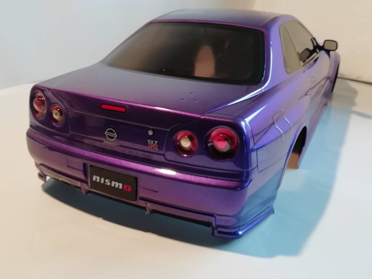 タミヤラジコン日産スカイラインGT-R R34 塗装済 スペアボディ