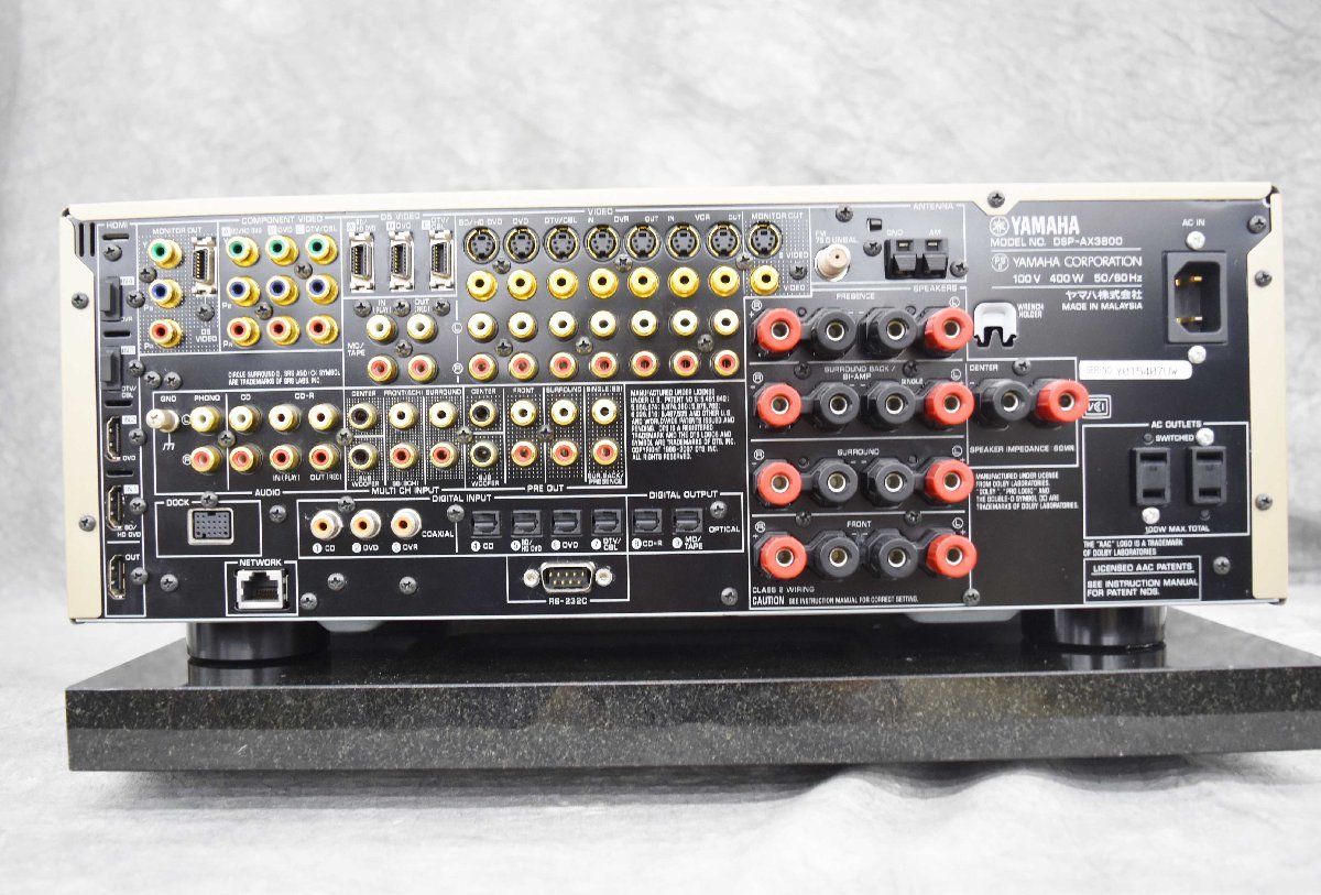 ヤマハ AVアンプ DSP - AX 3800 完動品