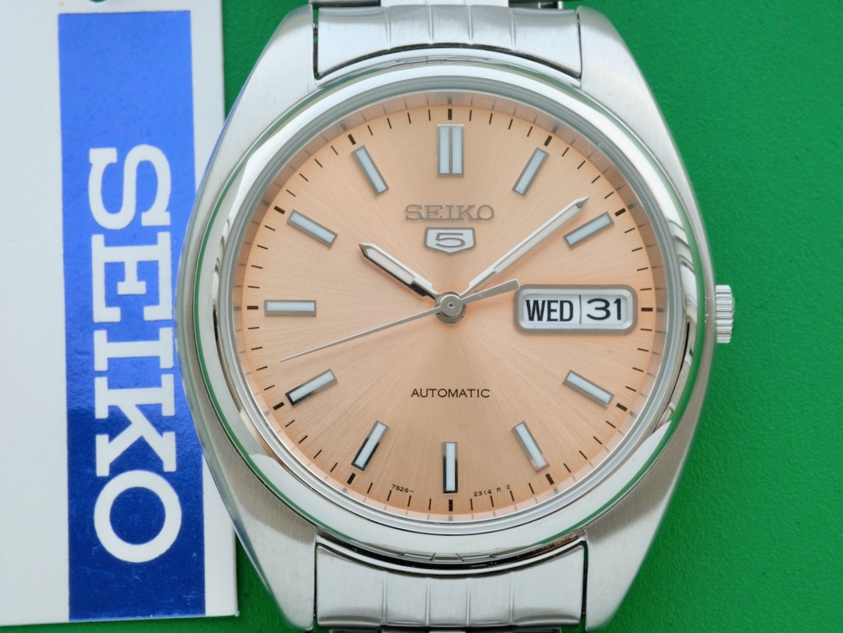 SEIKO 5 自動巻 ピンクゴールド SNXA11K＊7S26-0430