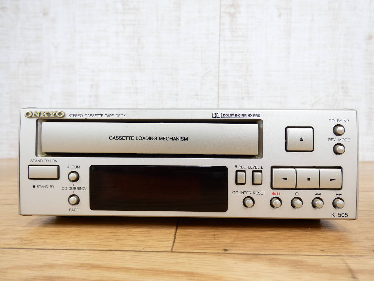 ONKYO オンキョー K-505 ステレオカセットデッキ 音響機器 オーディオ