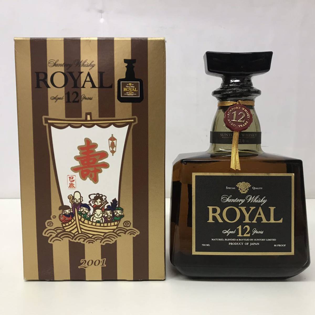 【新作登場，安い】 SUNTORY ROYAL 12年 サントリー ローヤル ジャパニーズ ウイスキー 700ml 43度 ブラックラベル 箱あり 古酒 27652(日本)｜売買されたオークション情報、yahooの商品情報をアーカイブ公開 - オークファ 日本