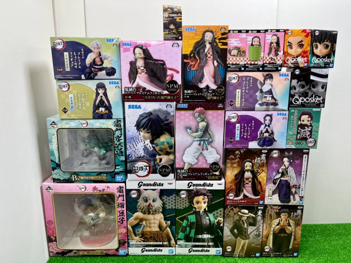 〇7 鬼滅の刃 フィギュア まとめ 一番くじ Qposket ワ―コレ 炭治郎 禰豆子 伊之助 カナヲ 義勇 煉獄 胡蝶 時透 不死川 猗窩座 無惨 140