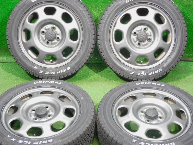 中古 ホイールタイヤ 4本 165/60R15 2021年製 スズキ ハスラー純正 