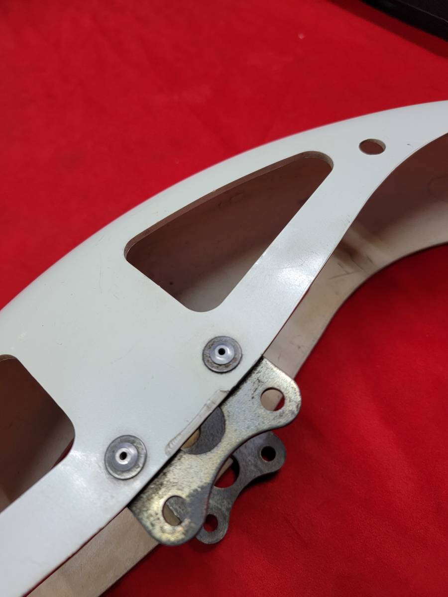 ヤマハ rz250 純正 フロントフェンダー rz350 当時物 パールホワイト