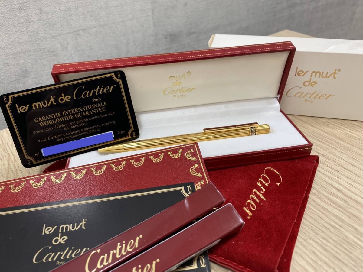 ♯5651 Cartier カルティエ 筆記OK トリニティ ボールド ボールペン 