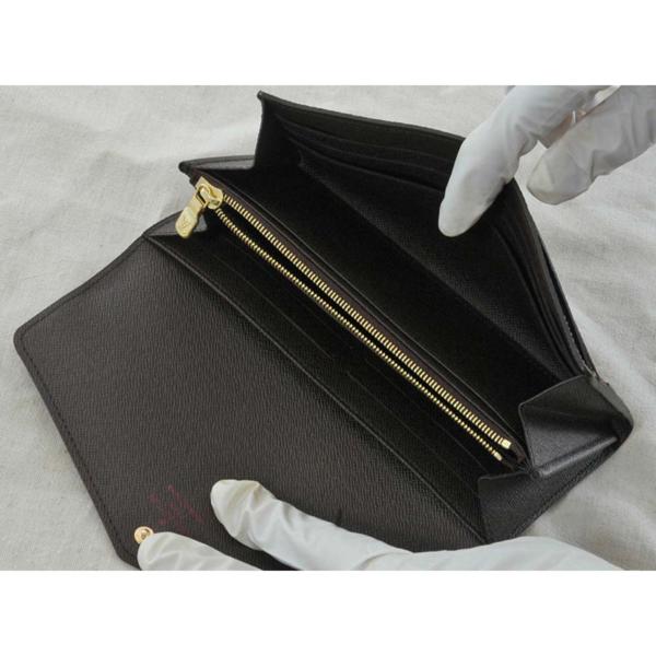 ルイヴィトン ダミエ 長札財布 ポルトフォイユサラ N63209美品