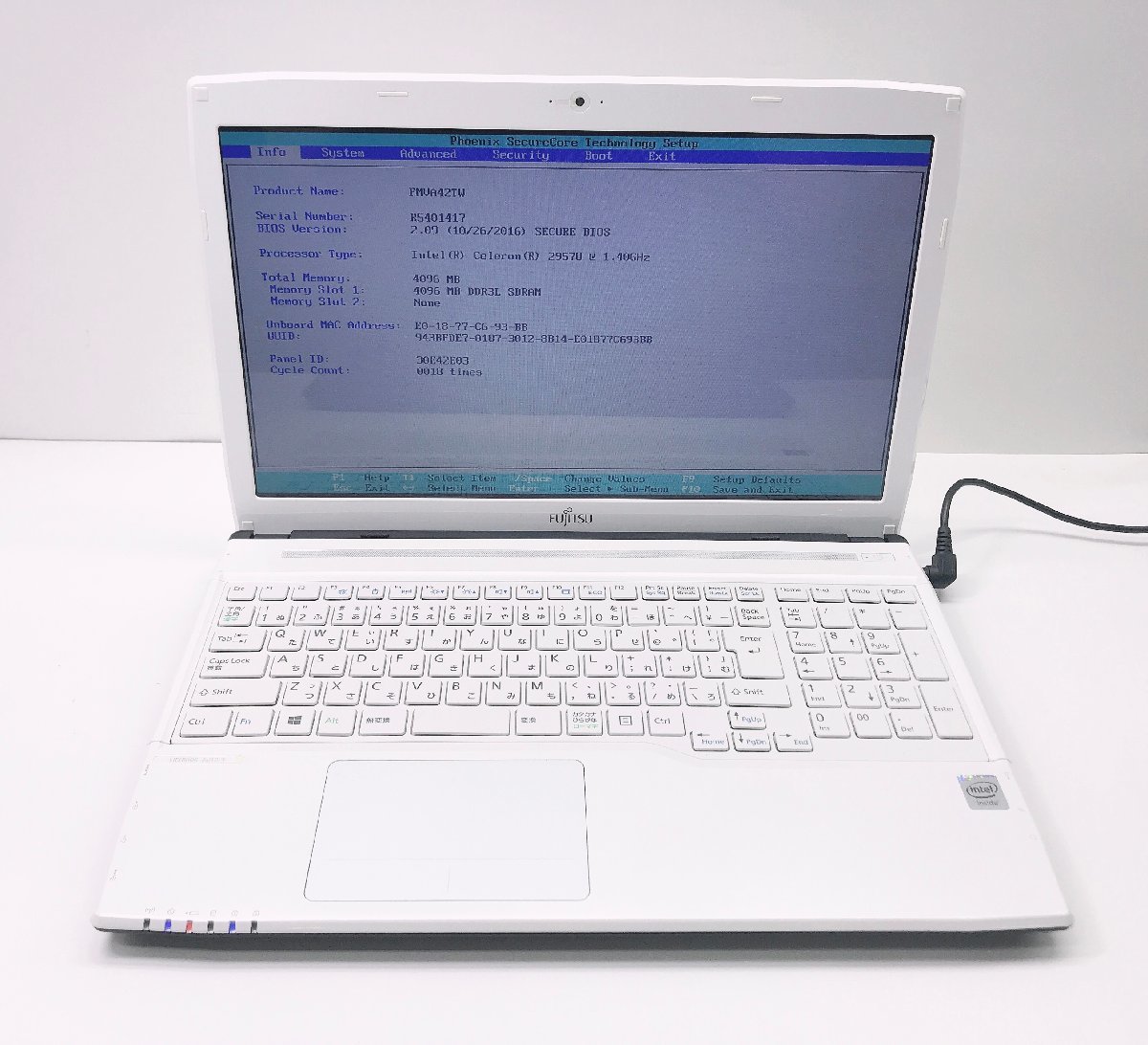 富士通 LIFEBOOK AH42⁄T Windows11 Home 64bit Intel Celeron