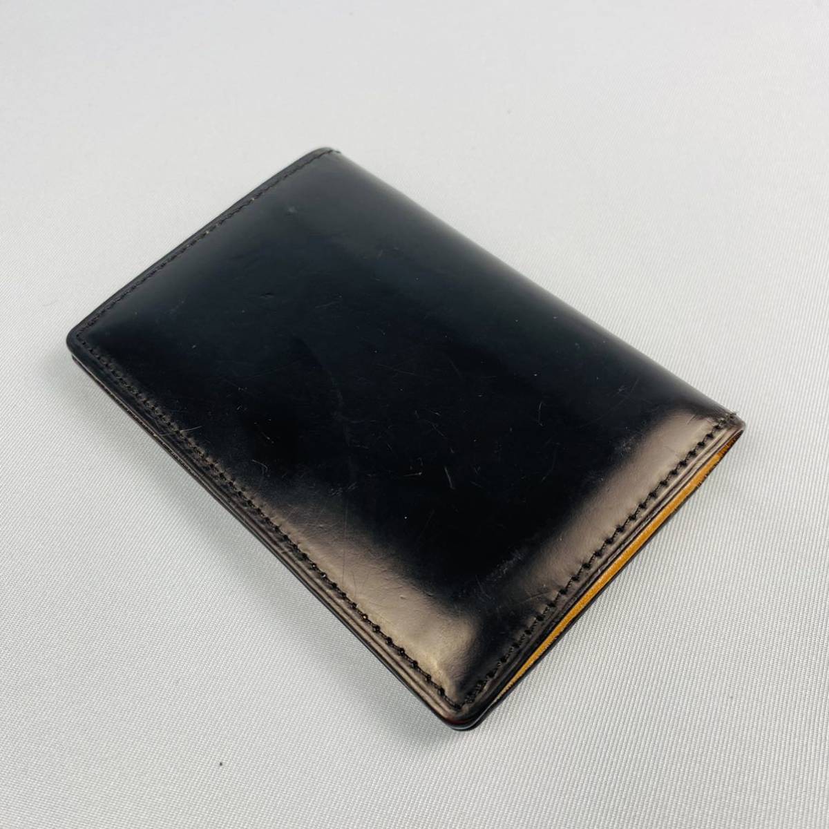 即決 CYPRIS コードバン 名刺入れ カードケース レザー ブラック キプリス メンズ ビジネス