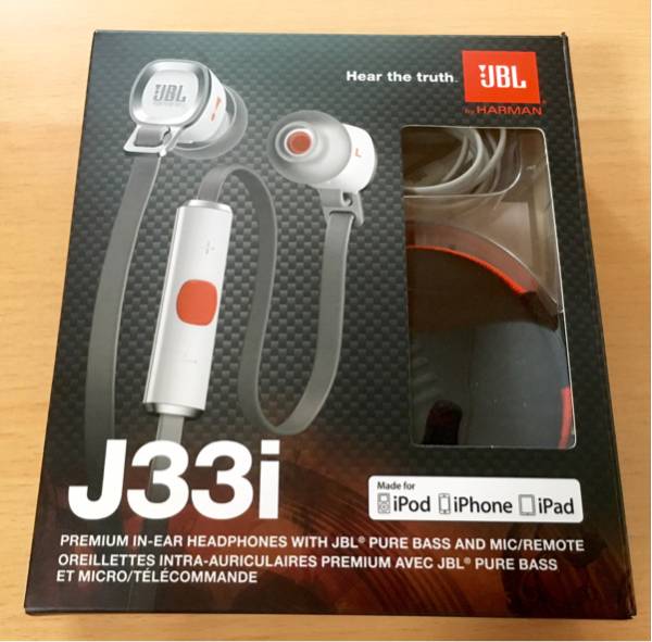 高品質，低価 ◇正規品JBL J33i ホワイト リモコン付【iPhone iPad