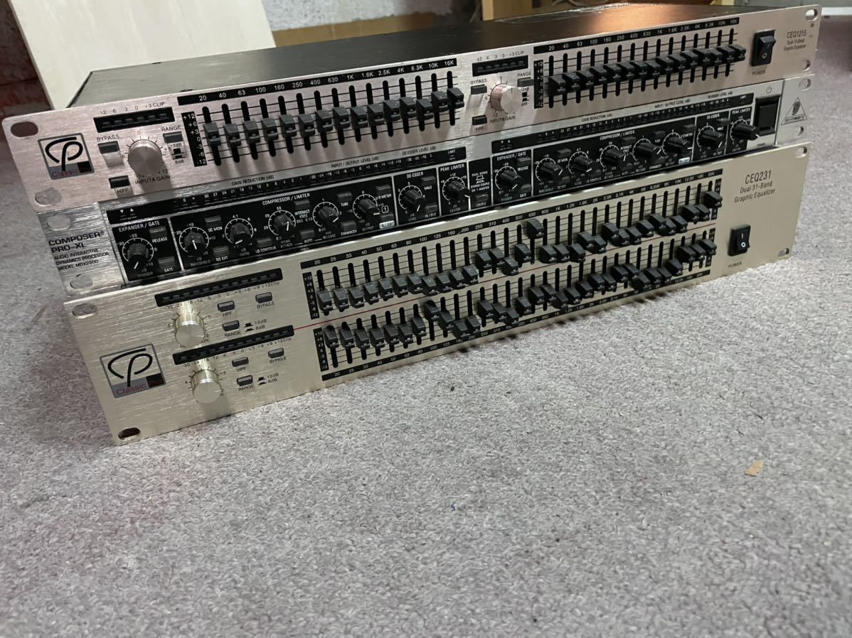 BEHRINGER CLASSIC PRO MDX2600_CEQ1215_CEQ231 イコライザー_コンプ