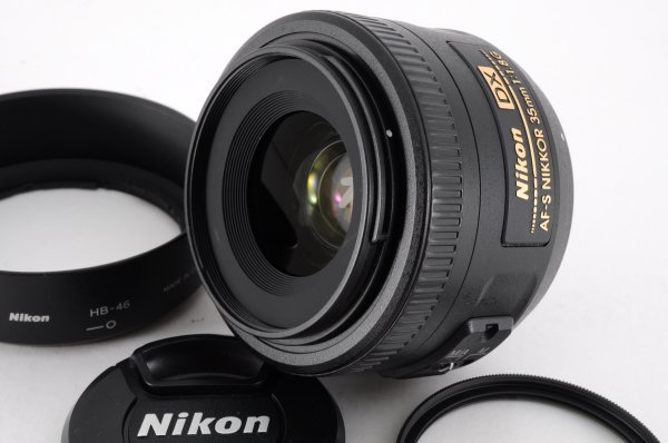Nikon ニコン DX AF-S NIKKOR 35mm F1.8G フィルター キャップ フード