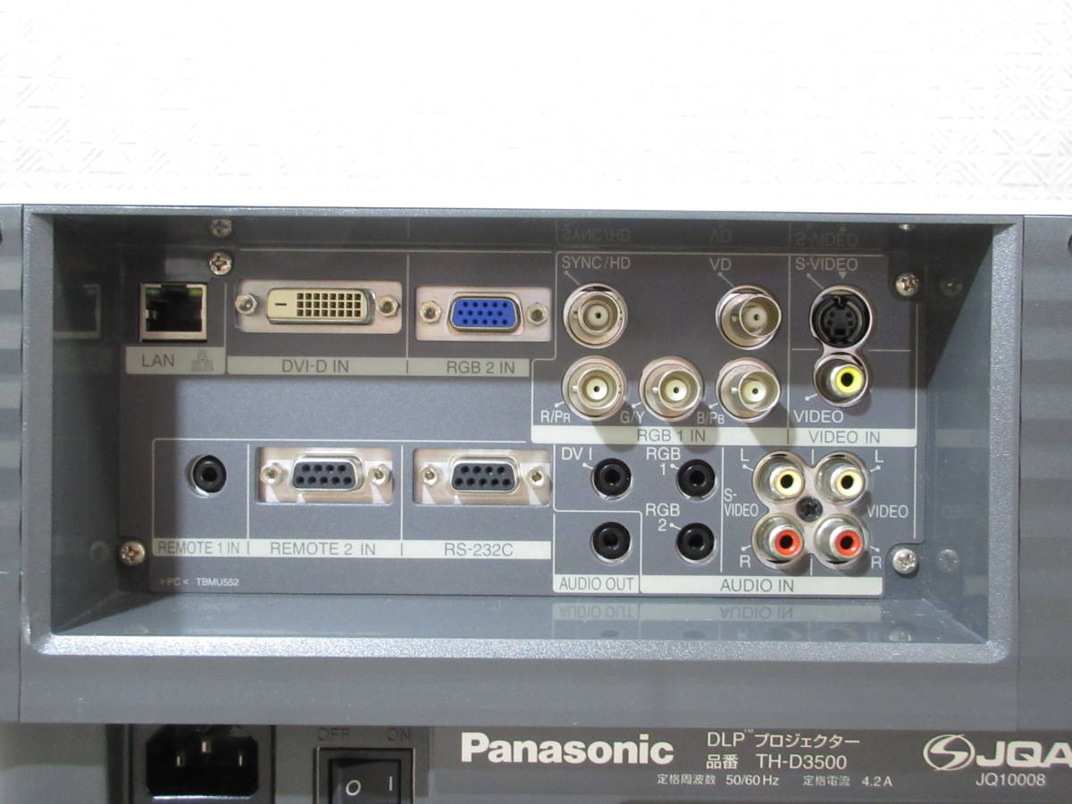 Panasonic / パナソニック / 3500lm 液晶プロジェクター TH-D3500