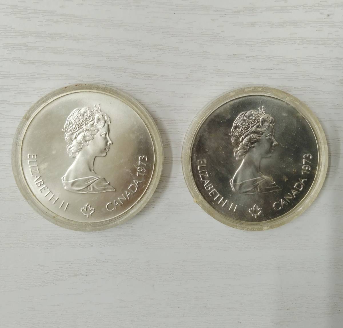 ELIZABETH Ⅱ エリザベス2世 記念銀貨 5ドル 1973年 2枚セット