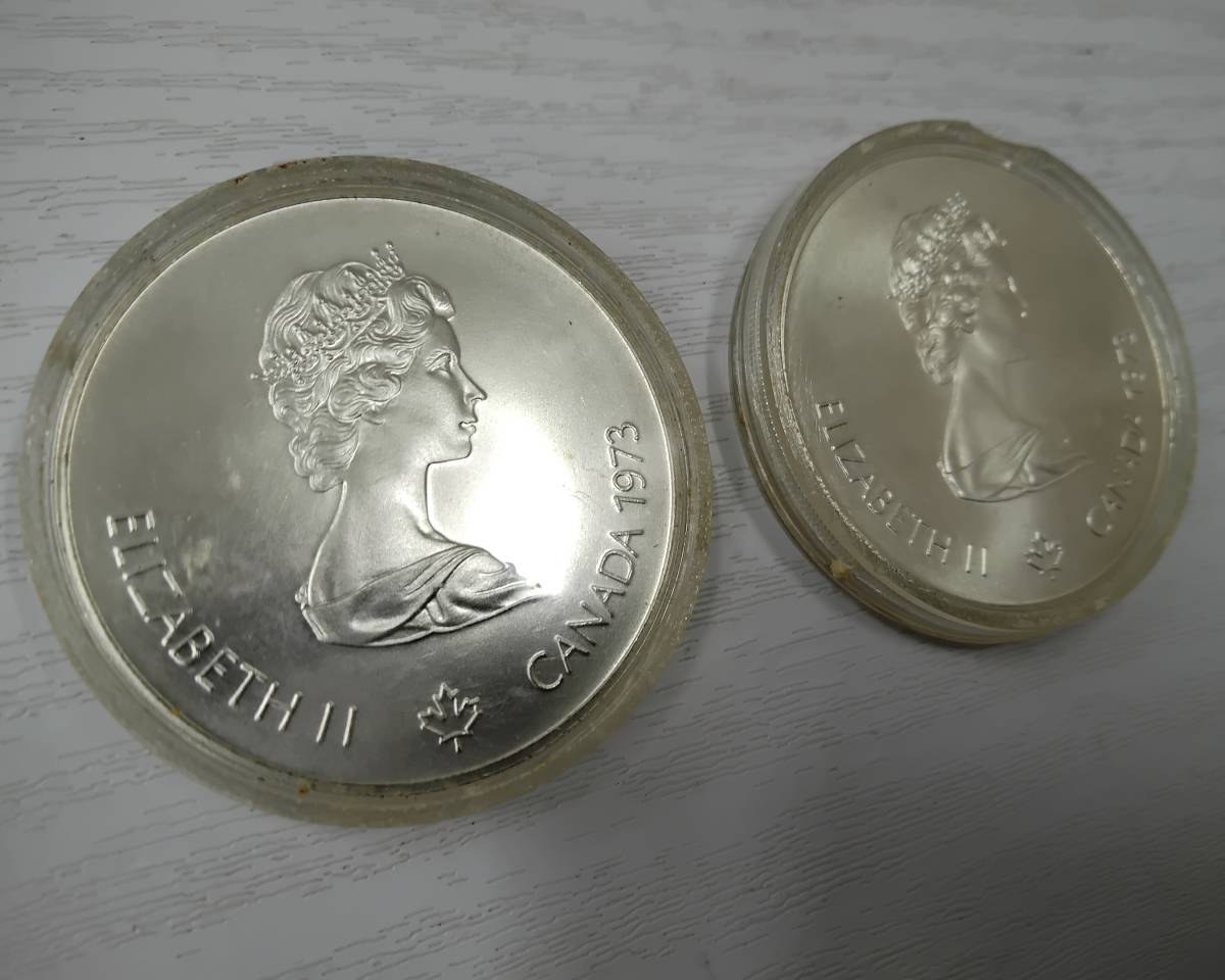 ELIZABETH Ⅱ エリザベス2世 記念銀貨 5ドル 1973年 2枚セット