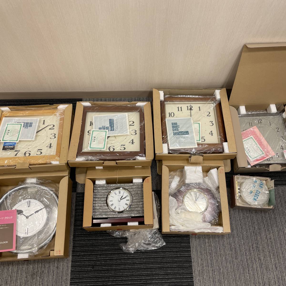 SEIKO セイコー 精工舎 掛時計 置き時計 まとめ 8つ / QZ KS AM