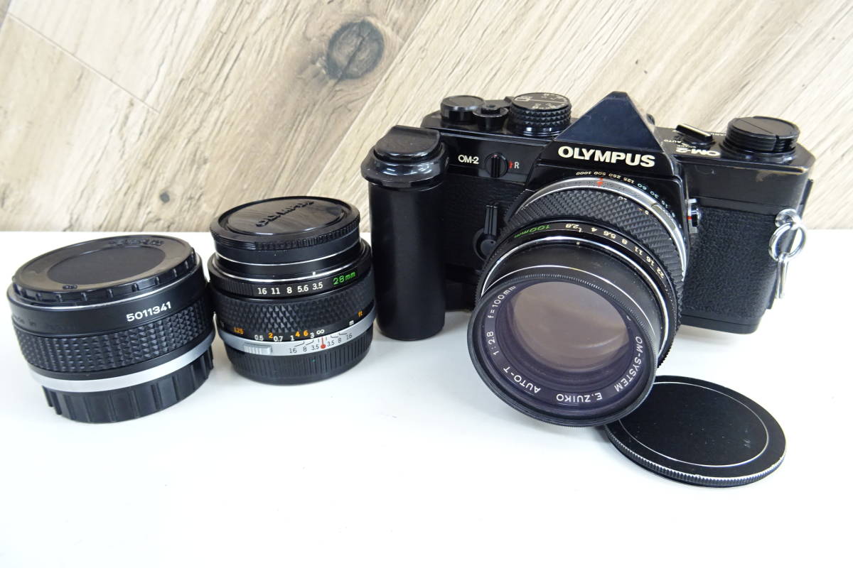 三鷹09004IS] OLYMPUS OM-2 一眼レフ ブラック ☆ OM-SYSTEM G.ZUIKO