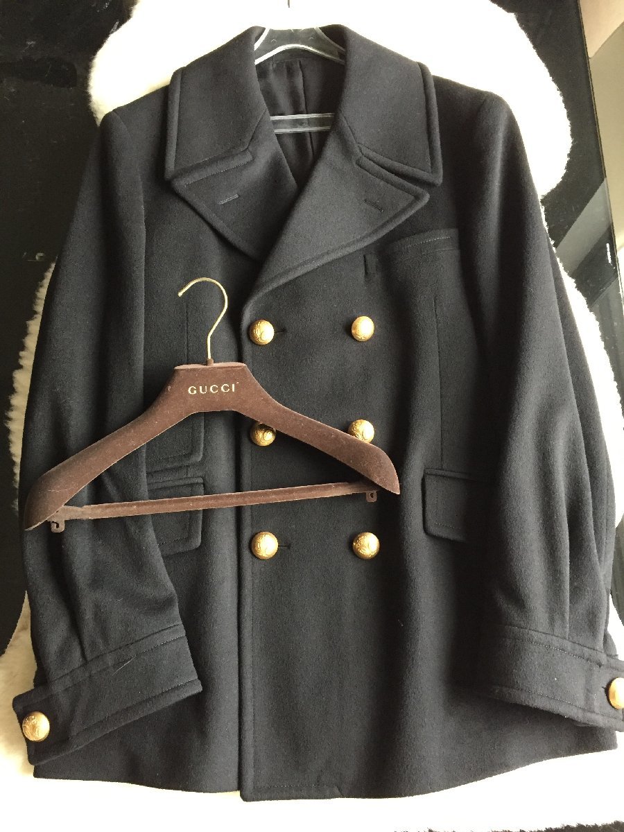 GUCCI グッチ 中古 トムフォード期 金ボタン Pコート 2026年最新Yahoo