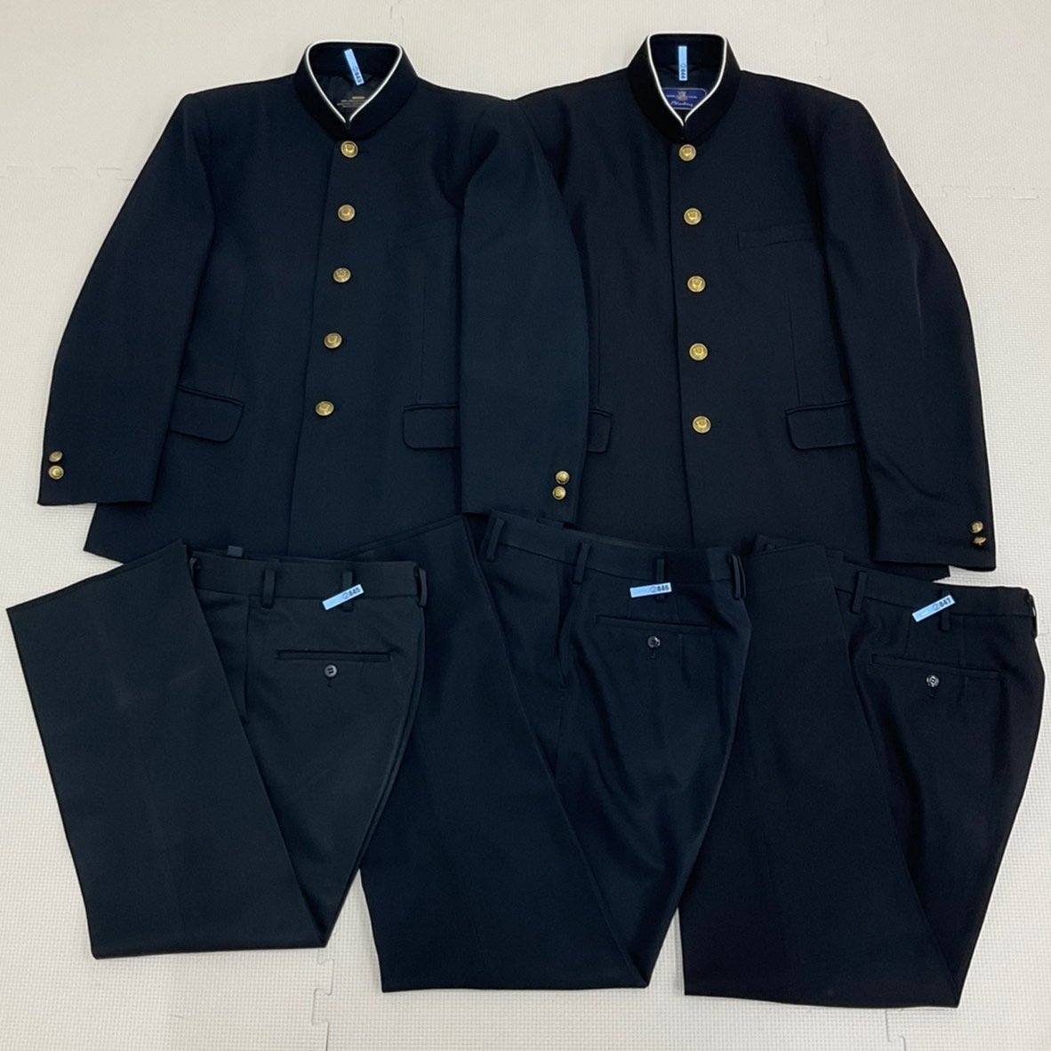 UT172-1 (中古) 栃木県 佐野市立佐野南中学校 Bランク 男子学生服 5点セット /165A/170A/W66/W73/W76/学ラン/ズボン/黒/冬服/標準型学生服/