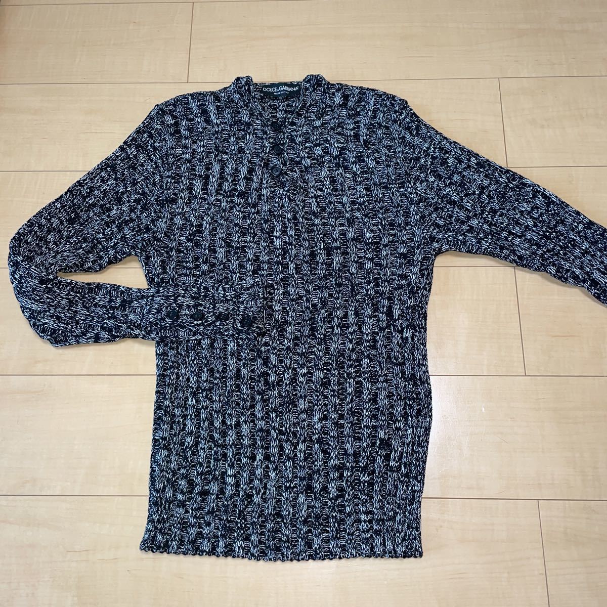 DOLCE＆GABBANA ドルガバシルク混ウール リブニット伸縮性有り サイズ 