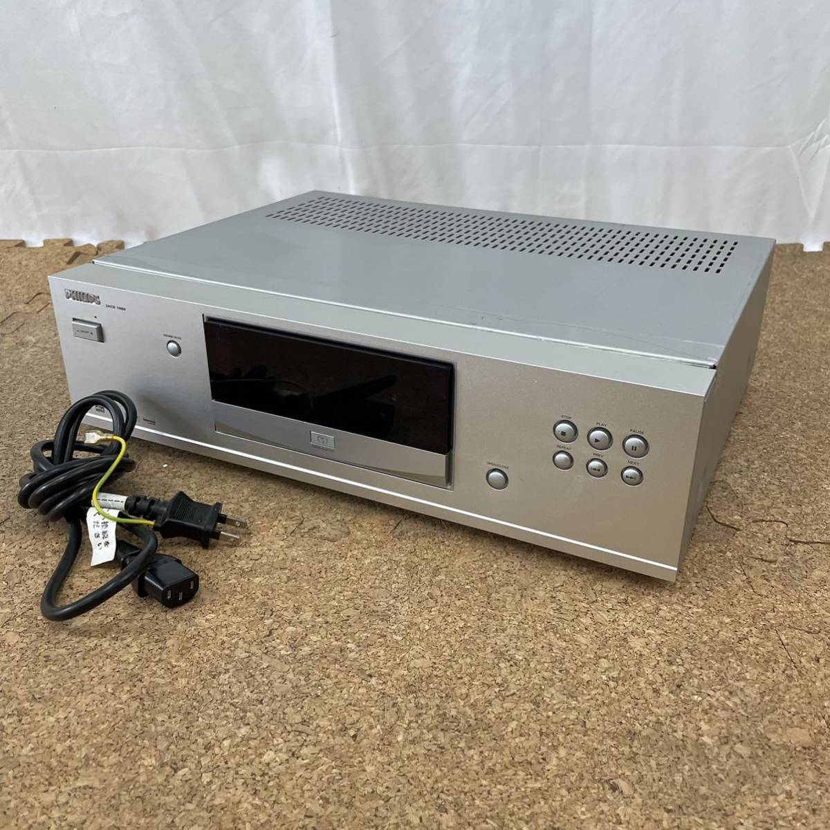 HOT，大人気 □ 【999円スタート】PHILIPS フィリップス SACDプレーヤー SACD1000 SUPER AUDIO CDデッキ CDプレーヤー レトロ　ヴィンテージ