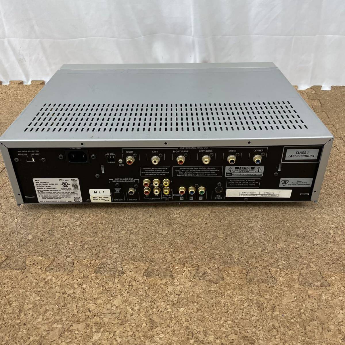 HOT，大人気 □ 【999円スタート】PHILIPS フィリップス SACDプレーヤー SACD1000 SUPER AUDIO CDデッキ CDプレーヤー レトロ　ヴィンテージ