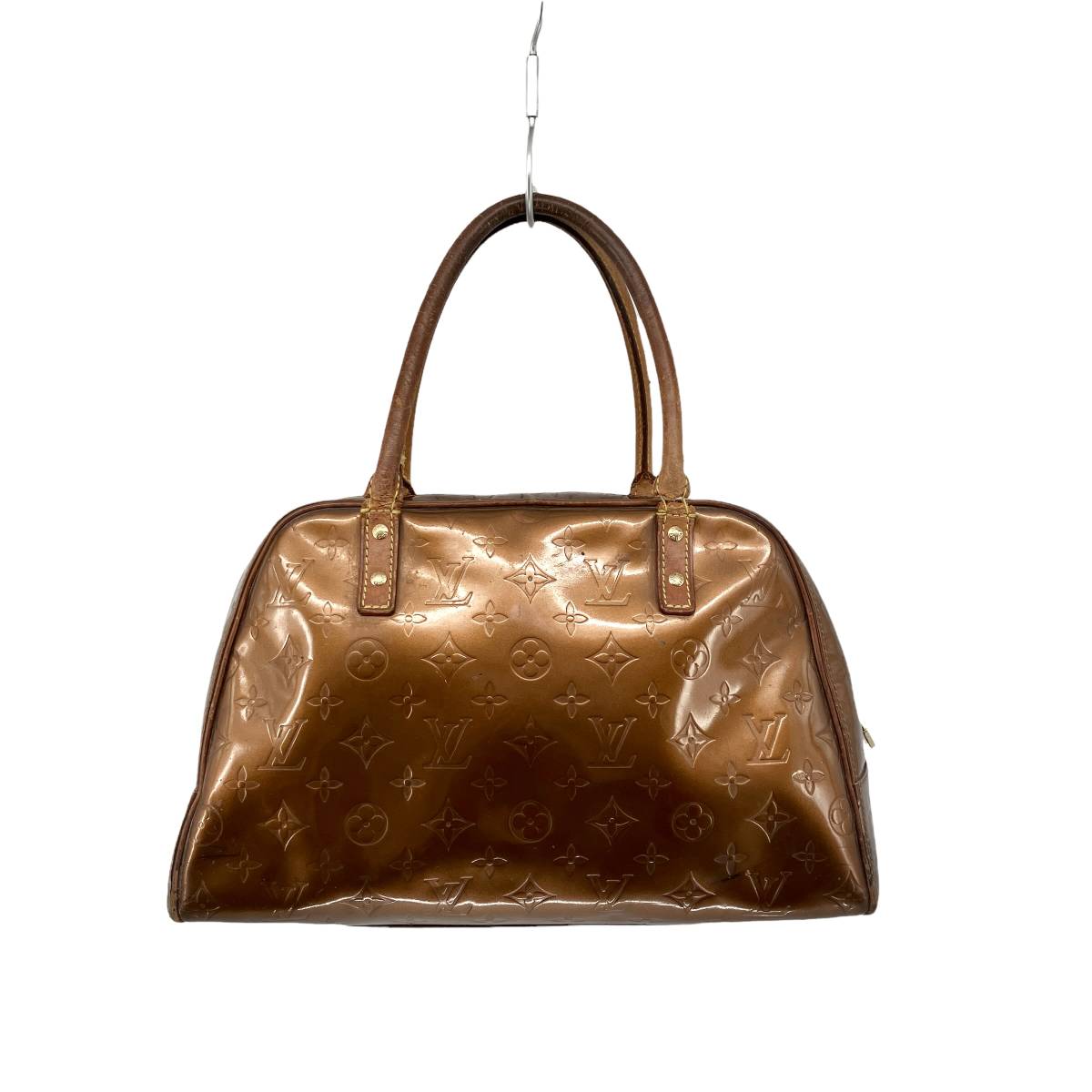 ジャンク ルイヴィトン LOUIS VUITTON ヴェルニ ブロンズ レザー 