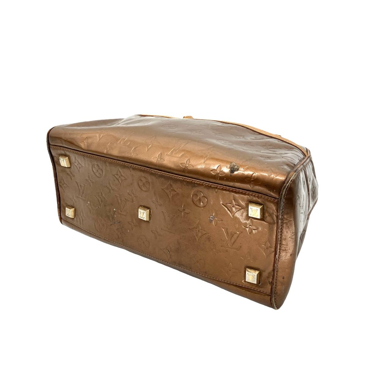 ジャンク ルイヴィトン LOUIS VUITTON ヴェルニ ブロンズ レザー 
