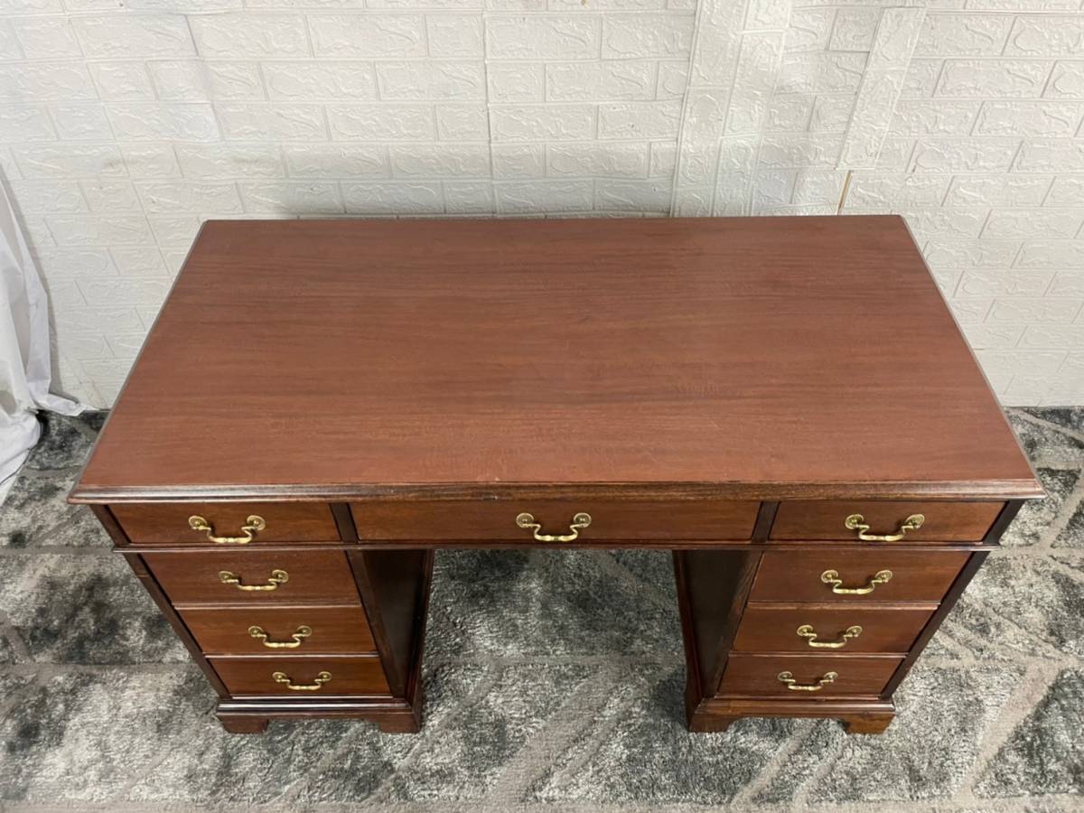 両袖机 ドレクセルヘリテイジ アメリカ家具 役員デスク DREXEL