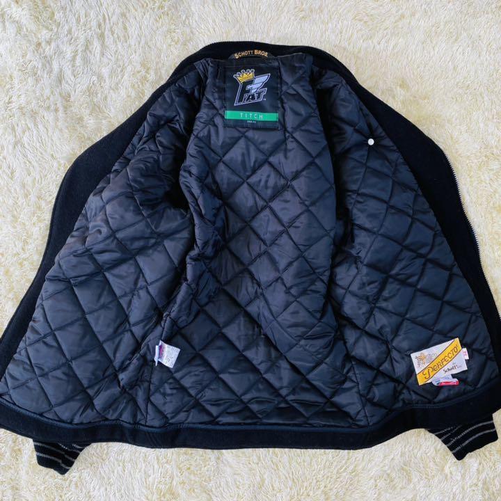 FAT Schott ライダースTITCH スタジャン ブラック