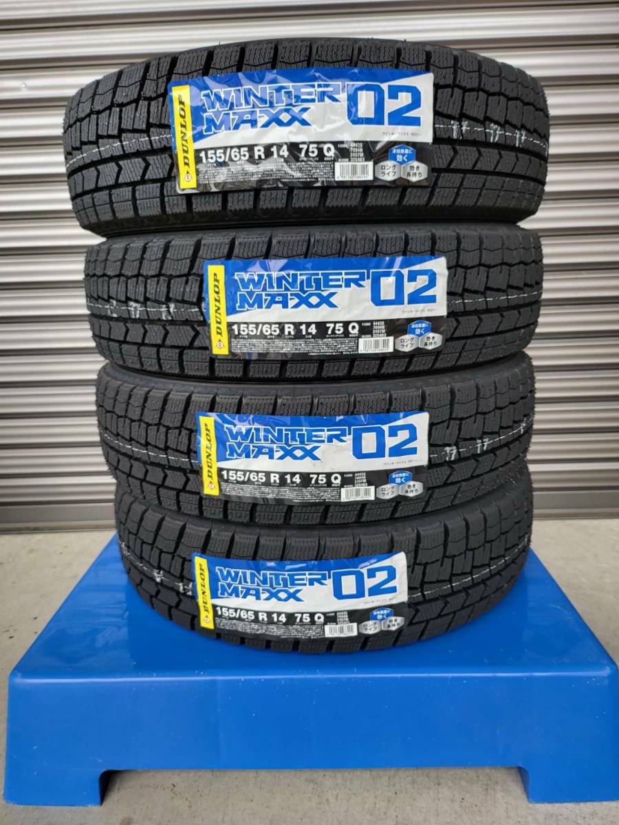 送料無料，人気SALE 4本セット ダンロップ スタッドレスタイヤ ＷＭ０２ 155/65R14 ２０２２年製 在庫あり 軽自動車 ムーヴ タント 他(ダンロップ)｜売買されたオークション情報、yahooの商品情報をアーカイブ公開 14インチ