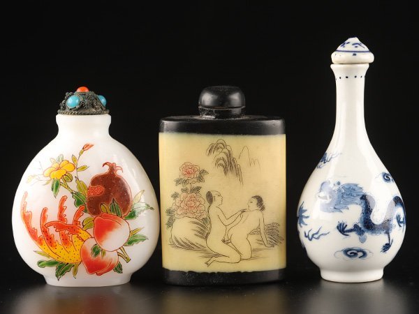 流】中国美術 乾隆年製 鼻煙壷 五点 TE491 中国美術 古賞 鼻煙