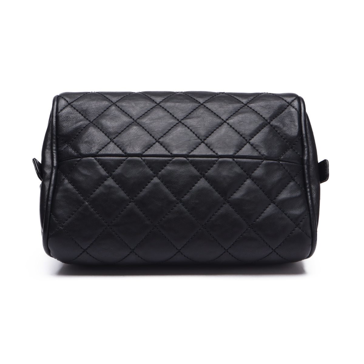1円美品☆シャネル☆ラムスキン マトラッセ ココマーク ミニボストン 