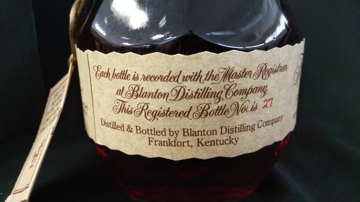未開封 Blanton's ウイスキー1992年 古酒 ☆古酒 Blanton's ブラントン 1992年 未開栓 難あり 【公式通販】