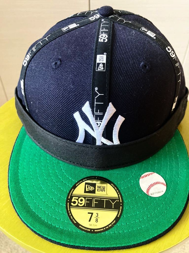 送料無料，低価 Newera59FIFTY MLB カスタム インサイドアウトニューヨークヤンキース ネイビー / ケリー73/8 BEMアーバンリサーチB&Yアローズ(ニューエラ)｜売買されたオークション情報、yahooの商品情報をアー ニューエラ