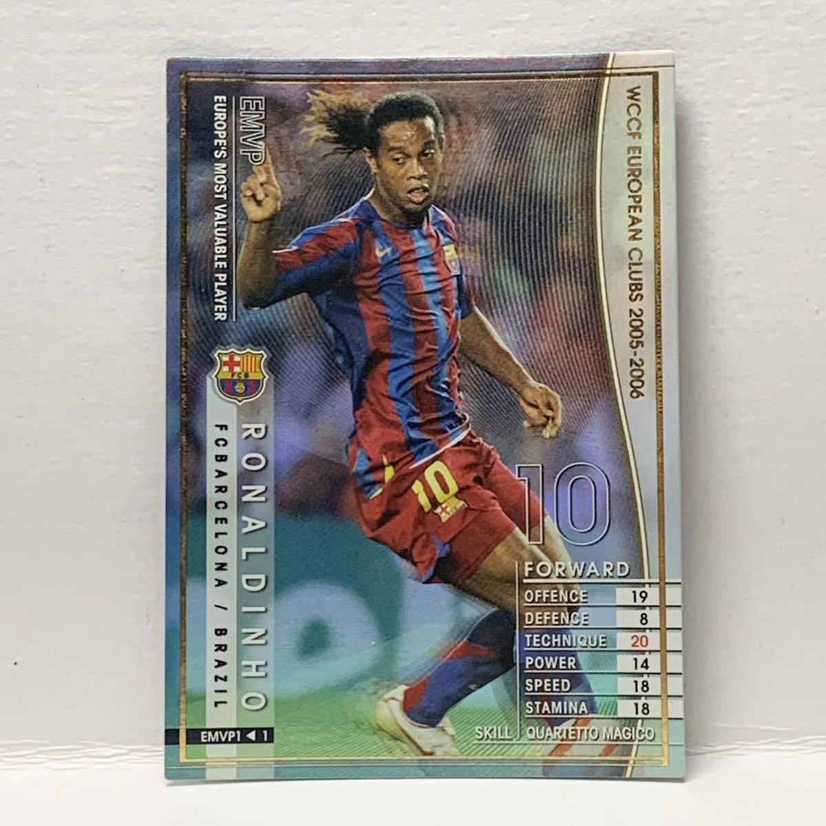 05 06 ロナウジーニョの値段と価格推移は 30件の売買情報を集計した05 06 ロナウジーニョの価格や価値の推移データを公開