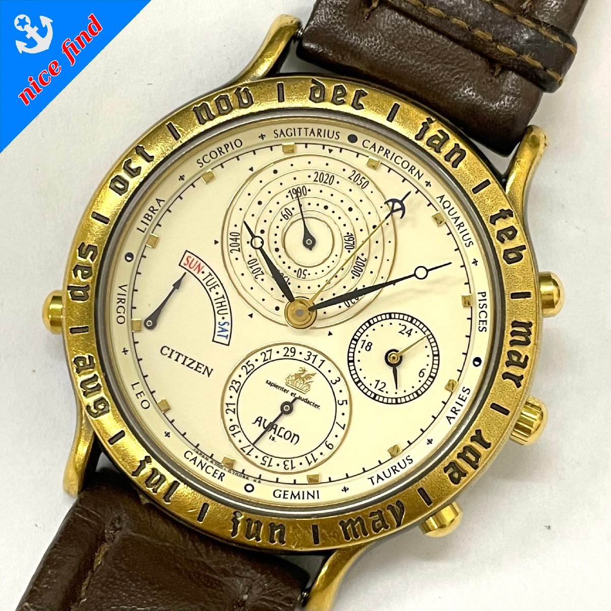 シチズン CITIZEN アバロン スーパーカレンダー 6700-G70013 クォーツ