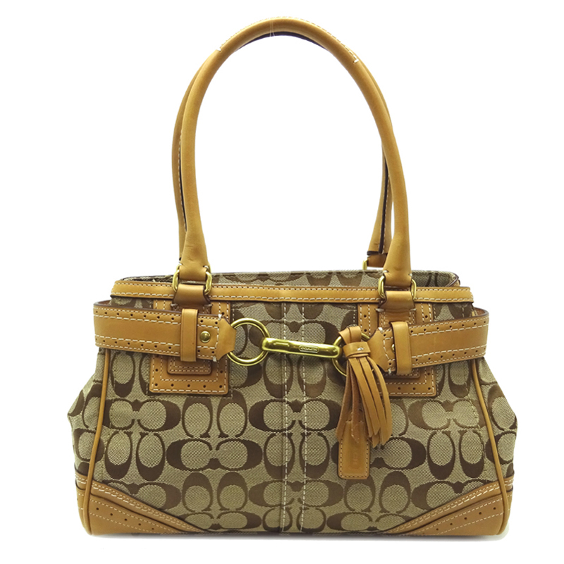 飯能本店］COACH コーチ ハンプトンズ シグネチャー F10507