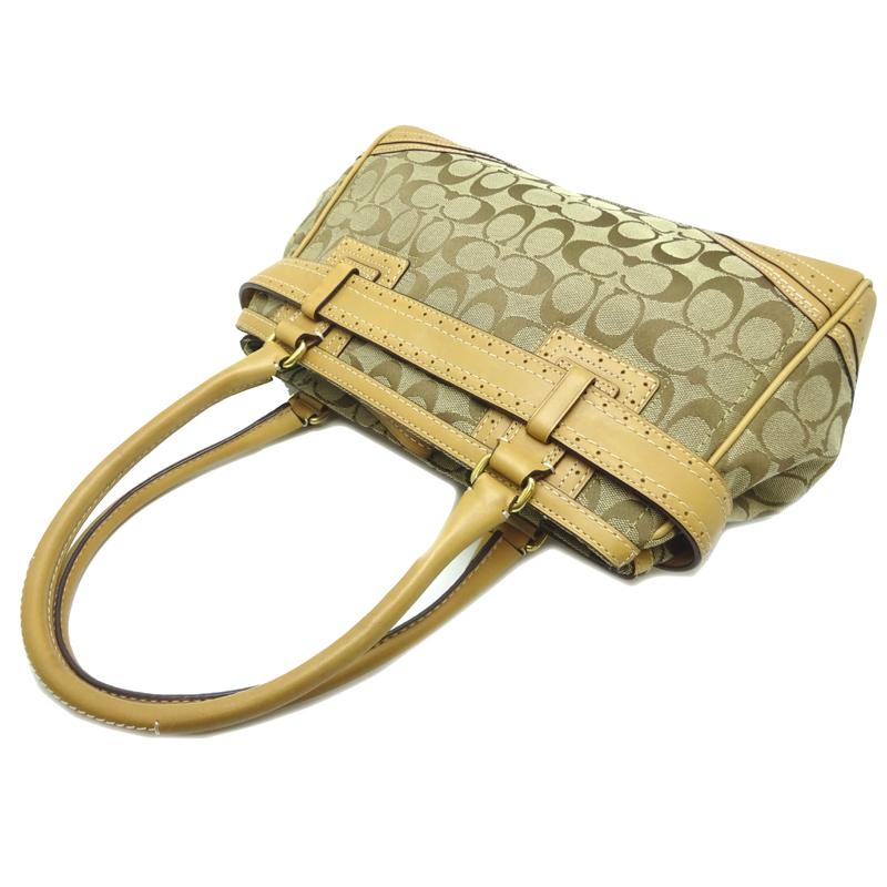 飯能本店］COACH コーチ ハンプトンズ シグネチャー F10507