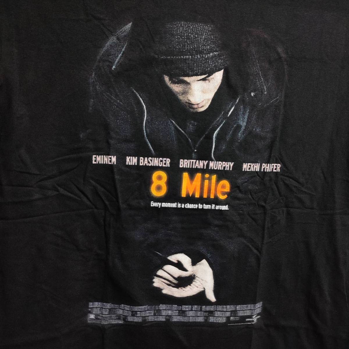 Eminem エミネム 8mile Tシャツ 8マイル RAP HIP HOP【黒Lサイズ