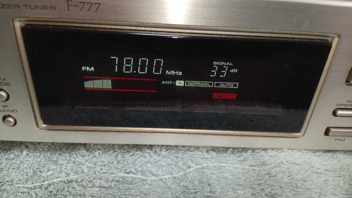 pioneer パイオニア FM AM チューナー F−777 リモコン付き F-777