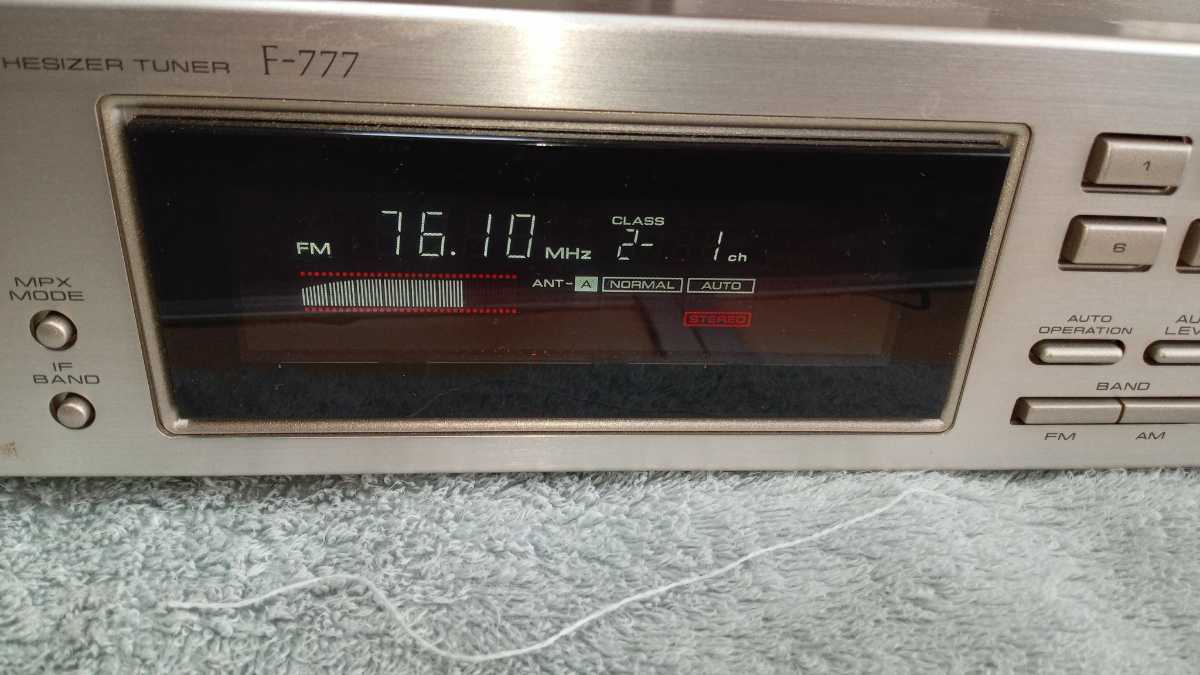 pioneer パイオニア FM AM チューナー F−777 リモコン付き F-777