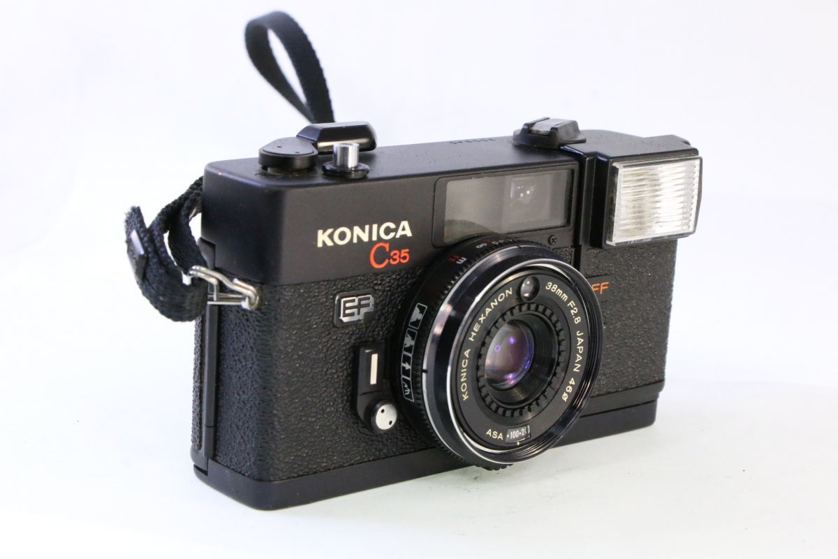 美品・露出計OK】Konic コニカ C35 flashmatic グリーン Vintage 35mm
