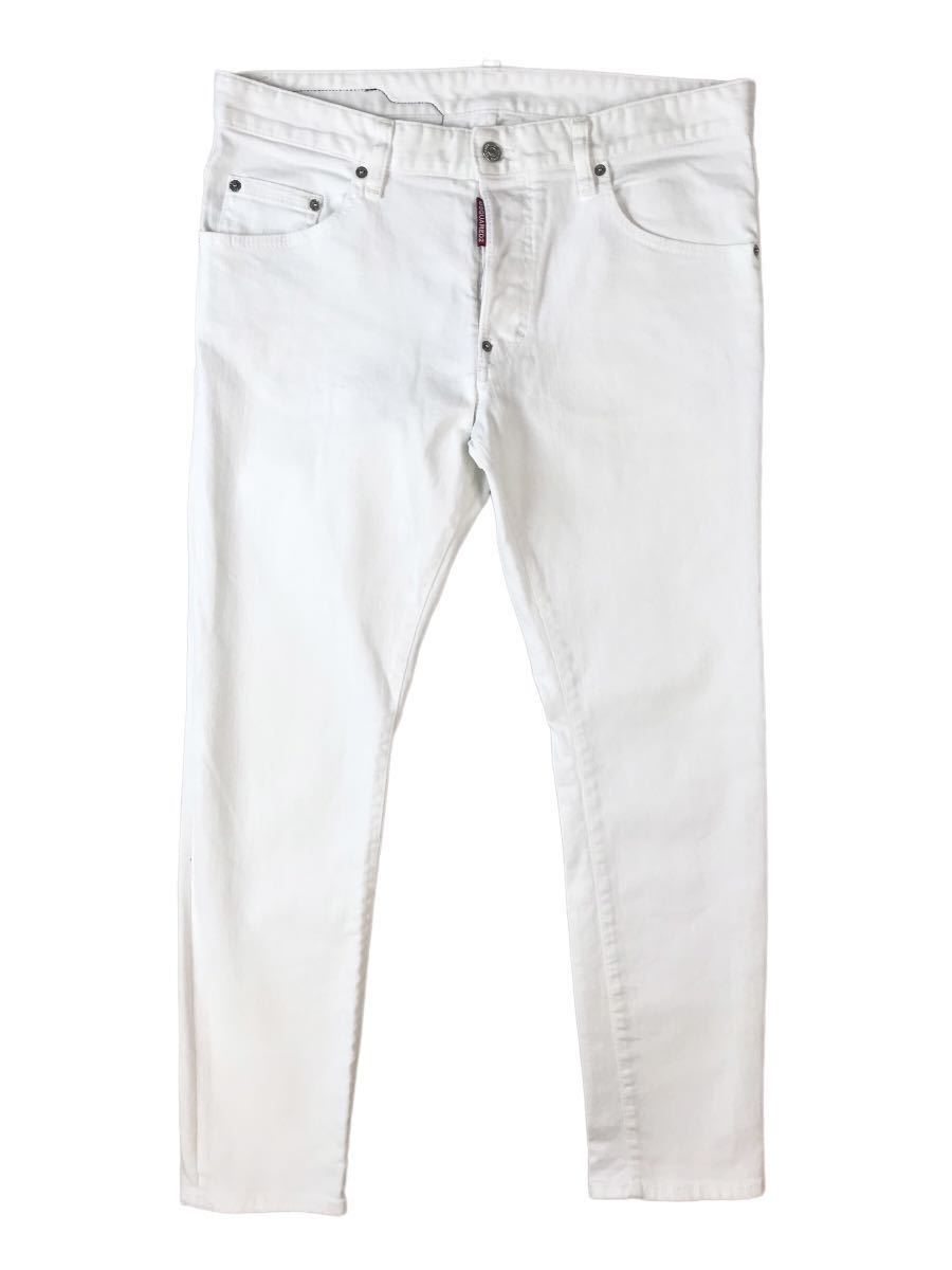 D) DSQUARED2 ディースクエアード 19SS Skater Jean デニム パンツ 50 